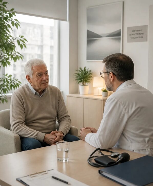 Лечение алкоголизма у пожилых в Котельниках от 5309 р. | Медзона